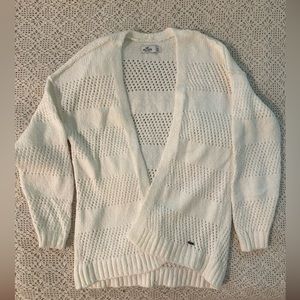 Hollister white knitted sweater, size XS